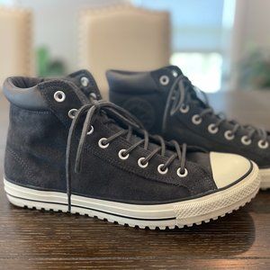 Converse All Star Pro, High Top, Black Suede, Men's sz 11